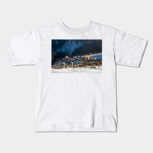 Courchevel 3 Valleys French Alps France Kids T-Shirt